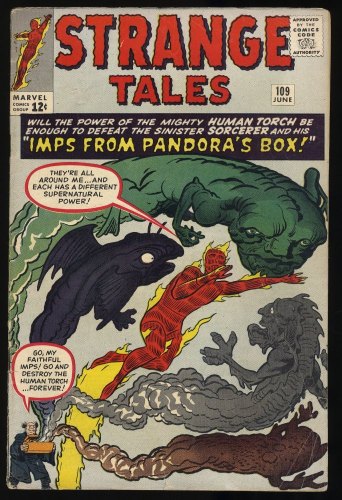 Cover Scan: Strange Tales #109 VG+ 4.5 1st Appearance Circe (Sersi) Human Torch! - Item ID #408450