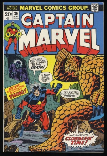 Cover Scan: Captain Marvel #26 VF- 7.5 1st Thanos Cover Appearance! - Item ID #408478