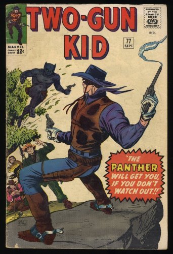 Cover Scan: Two-Gun Kid #77 VG+ 4.5 Dick Ayers Cover! 1st Prototype Black Panther! - Item ID #408816