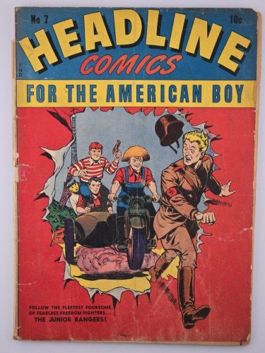 Cover Scan: Headline Comics #7 GD+ 2.5 Motorcycle Cover! - Item ID #410785