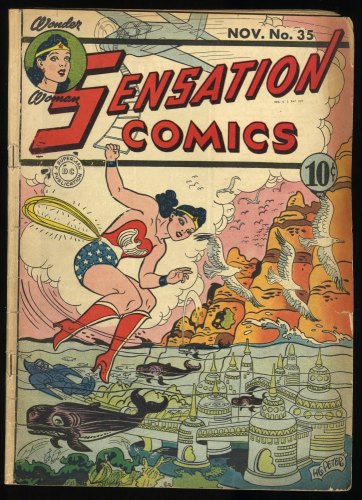 Cover Scan: Sensation Comics #35 VG 4.0 Wonder Woman! - Item ID #412246