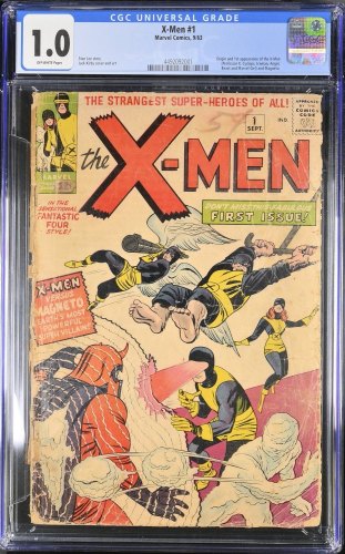 Cover Scan: X-Men #1 CGC Fair 1.0 Off White Origin 1st Appearance of Magneto!  - Item ID #413768