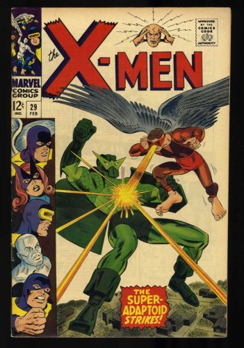 Cover Scan: X-Men #29 FN/VF 7.0 The Super Adaptoid Stikes! Cyclops! Angel! - Item ID #413909