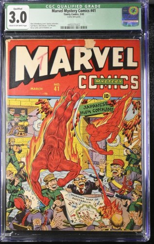 Cover Scan: Marvel Mystery Comics #41 CGC GD/VG 3.0 (Qualified) - Item ID #414951