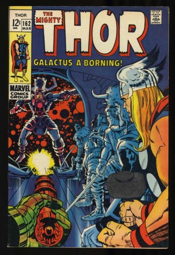 Cover Scan: Thor #162 VF- 7.5 Jack Kirby Art! Origin of Galactus!  - Item ID #416381