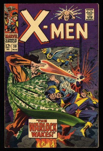 Cover Scan: X-Men #30 FN- 5.5 Jack Kirby Art! Warlock App! - Item ID #416539