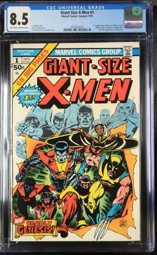 Cover Scan: Giant-Size X-Men (1975) #1 CGC VF+ 8.5 1st Appearance New Team! Storm! - Item ID #417140