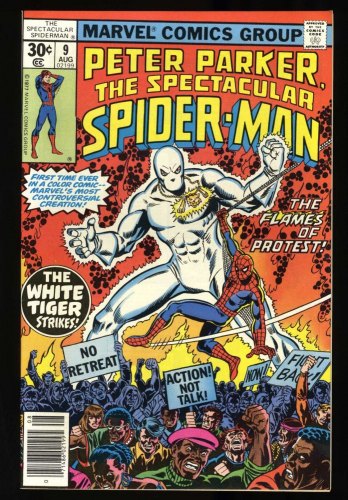 Cover Scan: Spectacular Spider-Man #9 NM 9.4 1st Appearance White Tiger! - Item ID #418902