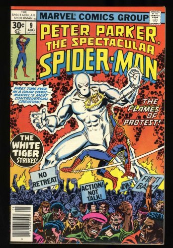 Cover Scan: Spectacular Spider-Man #9 NM- 9.2 1st Appearance White Tiger! - Item ID #418903