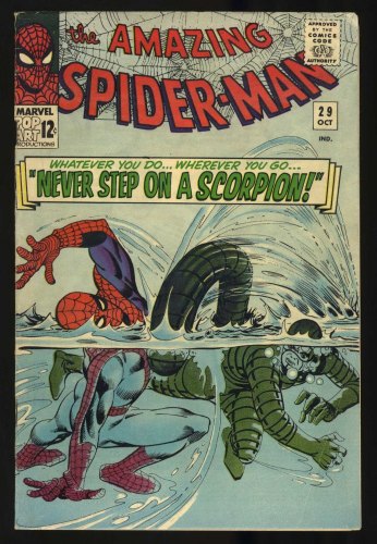 Cover Scan: Amazing Spider-Man #29 VG+ 4.5 2nd Appearance Scorpion! Stan Lee! - Item ID #419518