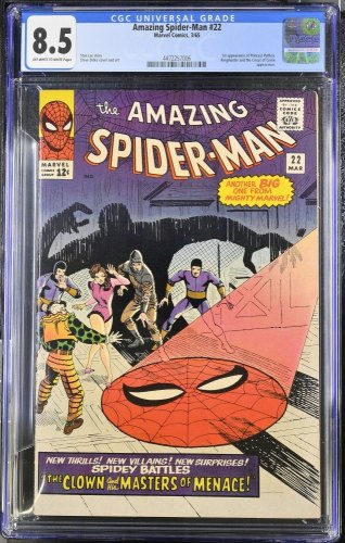 Cover Scan: Amazing Spider-Man #22 CGC VF+ 8.5 1st Appearance Princess Python! - Item ID #419676