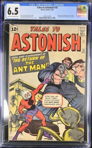 Cover Scan: Tales To Astonish #35 CGC FN+ 6.5 1st Ant Man in Costume! - Item ID #419693