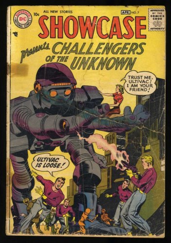 Cover Scan: Showcase #7 FA/GD 1.5 2nd Challengers of the Unknown! - Item ID #419700