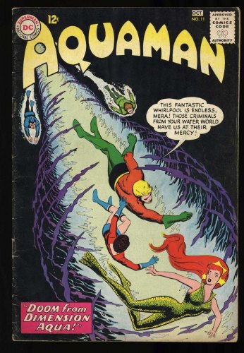 Cover Scan: Aquaman #11 VG+ 4.5 1st Appearance of Mera! Nick Cardy Cover - Item ID #420818