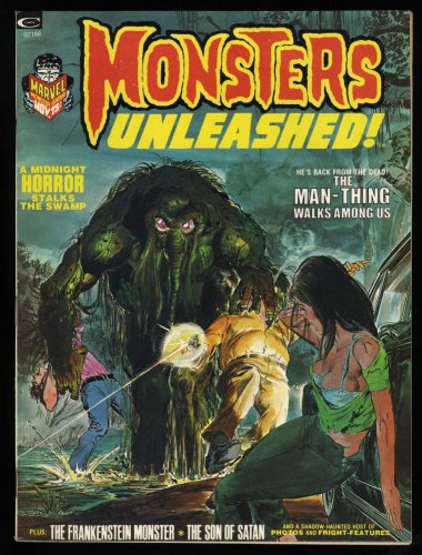 Cover Scan: Monsters Unleashed #3 VG/FN 5.0 Man-Thing! Frankenstein! Neal Adams Cover Art! - Item ID #420902