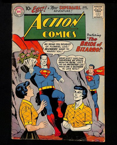 Cover Scan: Action Comics #255 GD/VG 3.0 1st Bizarro Lois Lane! - Item ID #421382