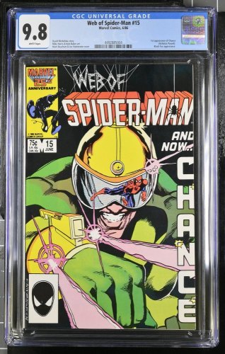 Cover Scan: Web of Spider-Man #15 CGC NM/M 9.8 White Pages - Item ID #422383