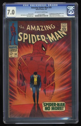 Cover Scan: Amazing Spider-Man #50 CGC FN/VF 7.0 1st Full Appearance Kingpin! - Item ID #422571