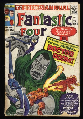 Cover Scan: Fantastic Four Annual #2 FA/GD 1.5 Origin of Doctor Doom! Kirby/Stone Cover! - Item ID #423801