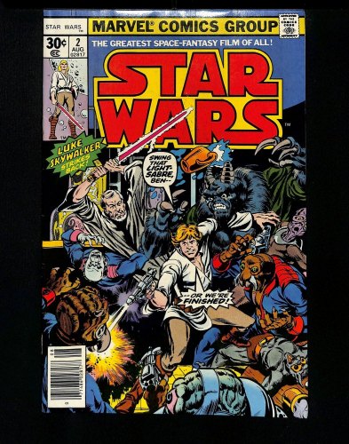 Cover Scan: Star Wars (1977) #2 VF 8.0 1st Obi-Wan Kenobi Han Solo Chewbacca!! - Item ID #424289