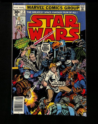 Cover Scan: Star Wars (1977) #2 VF 8.0 1st Obi-Wan Kenobi Han Solo Chewbacca!! - Item ID #424290