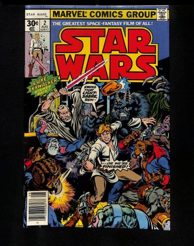 Cover Scan: Star Wars (1977) #2 VF- 7.5 1st Obi-Wan Kenobi Han Solo Chewbacca!! - Item ID #424291