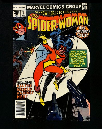 Cover Scan: Spider-Woman (1978) #1 VF+ 8.5 New costume and origin! Joe Sinnott Cover - Item ID #424293