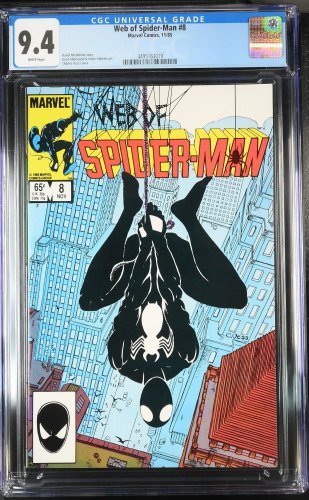 Cover Scan: Web of Spider-Man #8 CGC NM 9.4 White Pages Cover Art by Charles Vess! - Item ID #424581