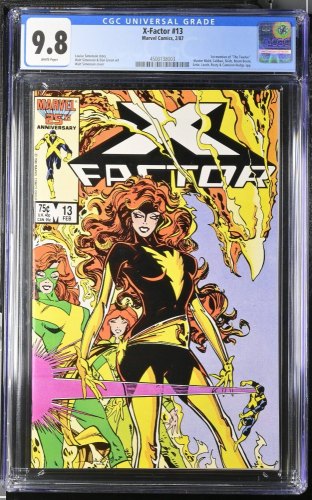 Cover Scan: X-Factor #13 CGC NM/M 9.8 White Pages Phoenix Cover! - Item ID #424904