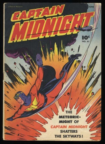 Cover Scan: Captain Midnight #41 VG+ 4.5 See Description (Qualified) - Item ID #425096