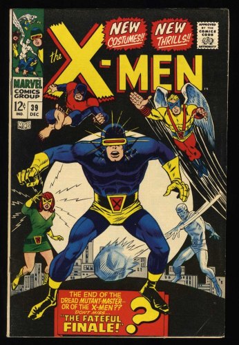 Cover Scan: X-Men #39 VF- 7.5 Origin of Cyclops!  New Costumes! Stan Lee! - Item ID #425384