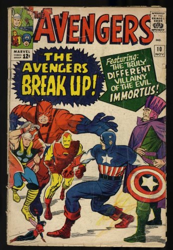 Cover Scan: Avengers #10 GD- 1.8 1st Appearance of Immortus!  - Item ID #425598