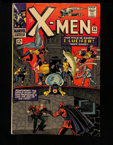 Cover Scan: X-Men #20 FN+ 6.5 Lucifer Blob and Unus Appearance Kirby Cover! - Item ID #426094