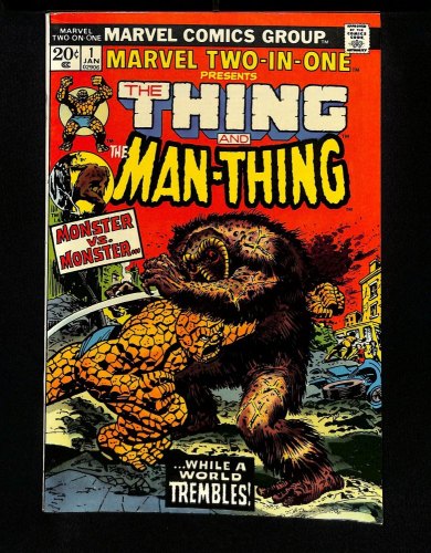 Cover Scan: Marvel Two-In-One (1974) #1 VF+ 8.5 Thing Vs. Man-Thing! Molecule Man! - Item ID #426097