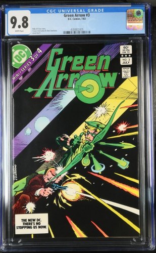 Cover Scan: Green Arrow (1983) #3 CGC NM/M 9.8 White Pages - Item ID #426322