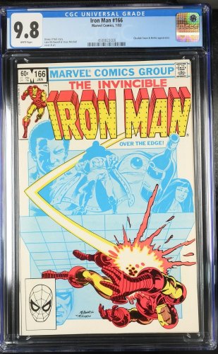 Cover Scan: Iron Man #166 CGC NM/M 9.8 White Pages - Item ID #426325