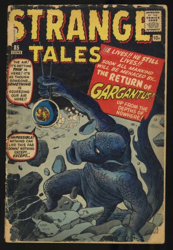 Cover Scan: Strange Tales #85 P 0.5 Gargantus Appearance! - Item ID #426843