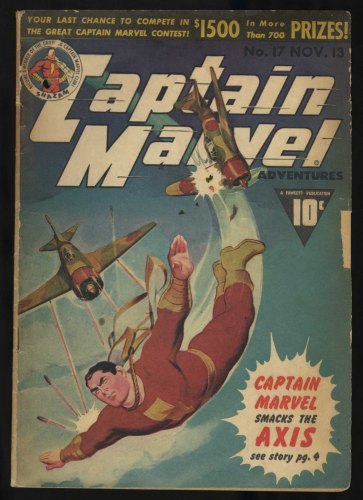 Cover Scan: Captain Marvel Adventures #17 GD/VG 3.0 Classic WWII War Cover! - Item ID #426846