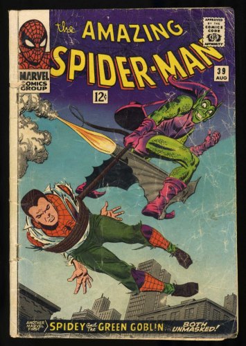 Cover Scan: Amazing Spider-Man #39 GD 2.0 1st Romita ASM Art/Green Goblin Cover! - Item ID #426856