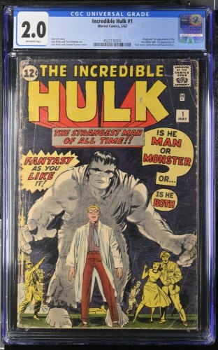 Cover Scan: Incredible Hulk (1962) #1 CGC GD 2.0 Off White 1st Appearance Hulk! - Item ID #428492