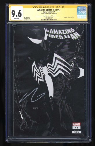 Cover Scan: Amazing Spider-Man #47 CGC NM+ 9.6 Signed SS Giang Eastside Comics Variant - Item ID #429289