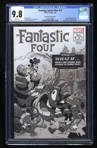 Cover Scan: Amazing Spider-Man #19 CGC NM/M 9.8 1:100 Perissinotto Sketch Incentive Variant - Item ID #429304