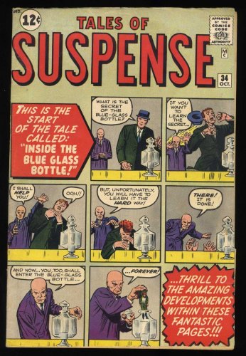 Cover Scan: Tales Of Suspense #34 FN- 5.5 Jack Kirby/Steve Ditko Cover! Dick Ayers Art! - Item ID #429318