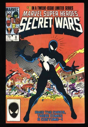 Cover Scan: Marvel Super-Heroes Secret Wars #8 NM 9.4 1st Black Costume - Item ID #429322