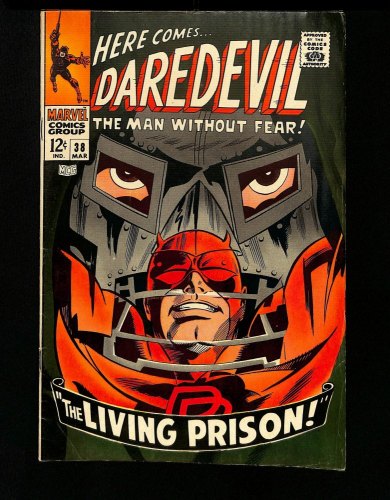 Cover Scan: Daredevil #38 VG/FN 5.0 vs. Dr. Doom! Fantastic Four! Gene Colan Cover! - Item ID #430191