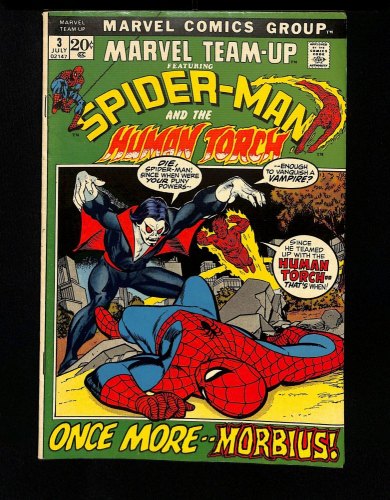 Cover Scan: Marvel Team-up #3 VF- 7.5 Morbius! Human Torch! Spider-Man! - Item ID #430207