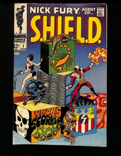 Cover Scan: Nick Fury, Agent of SHIELD (1968) #1 VG/FN 5.0 Steranko Cover! 1st Scorpio! - Item ID #430218