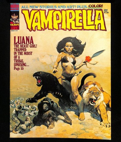 Cover Scan: Vampirella #31 VF 8.0 Betrothed of the Sun-God! Frank Frazetta Cover! - Item ID #431238