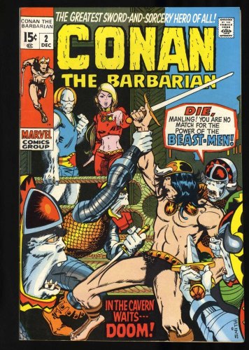 Cover Scan: Conan The Barbarian #2 VF/NM 9.0 Barry Windsor-Smith Cover Art! - Item ID #432386