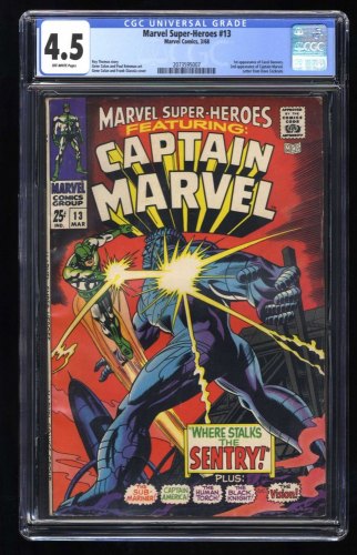 Cover Scan: Marvel Super-Heroes #13 CGC VG+ 4.5 1st Appearance Carol Danvers! - Item ID #432442